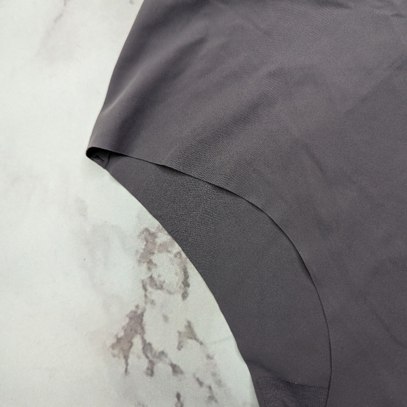 Everlane Underwear Women Gray  Seamless Panty Invisible Thong High Rise - Picture 3 of 10